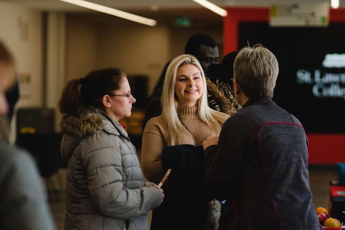 Women chatting